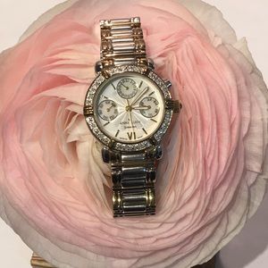 Anne Klein 10-7899 Diamond Accented Watch